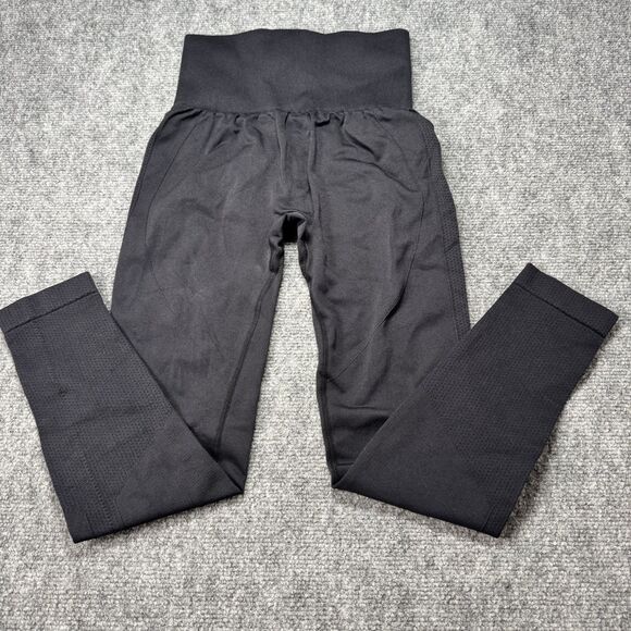 Active USA Pants - Seamless Scrunch Butt High Waisted Leggings Black Size S Yoga Gym Activewear